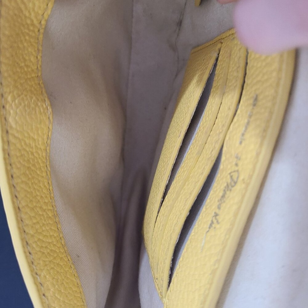 3.1 Phillip Lim Pashli Leather Saddle Crossbody Bag Yellow - Picture 11 of 13